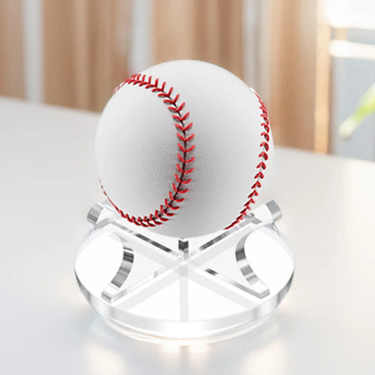 Premium Acrylic Ball Display Stand - Clear Multi-Function Holder for Baseball, Golf, Softball, Tennis & Basketball Spheres