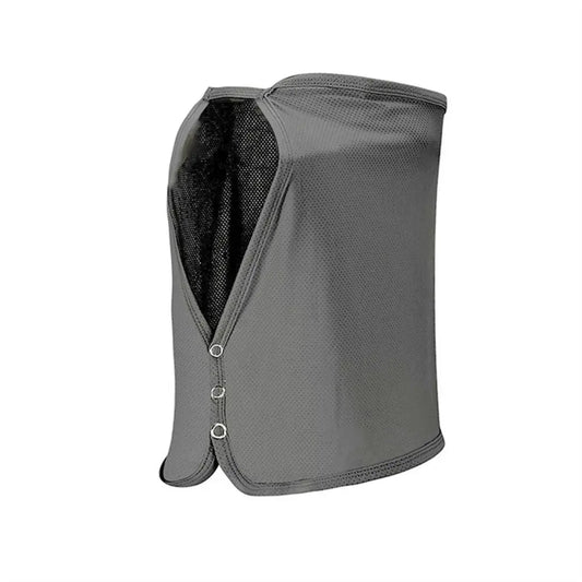 Men's UV Protection Face Mask Cap with Silk Scarf - Outdoor Neck Sunscreen Veil & Anti-UV Face Cover