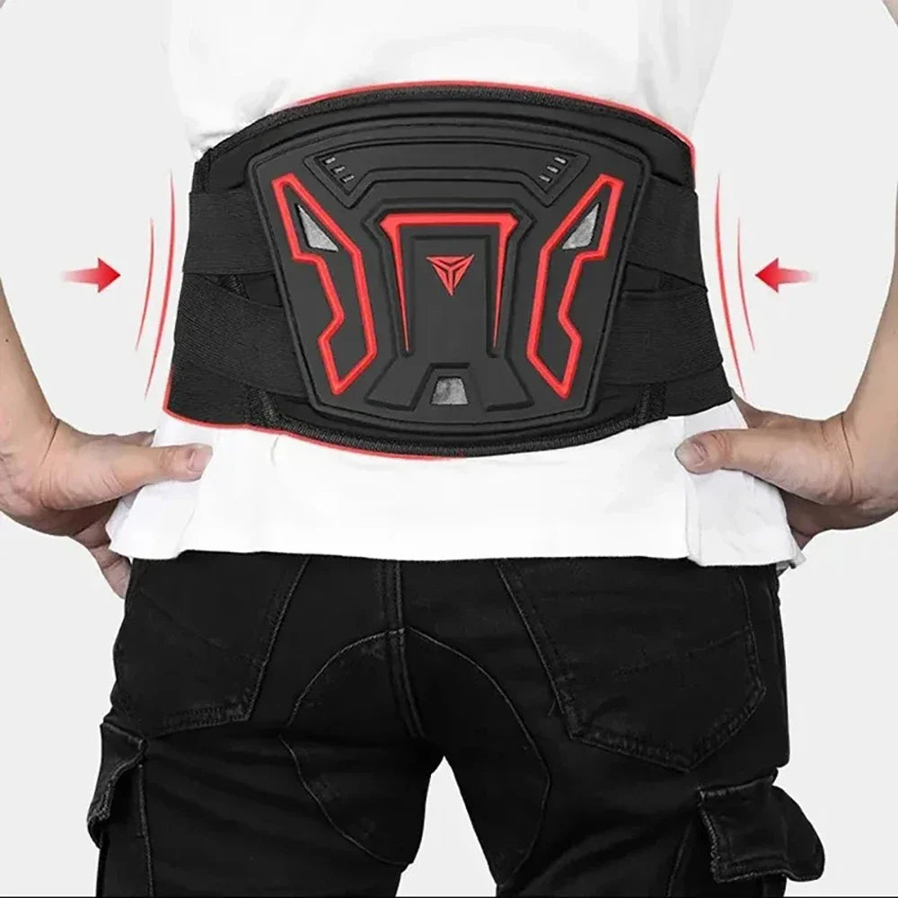 Professional Motorcycle Waist Protector - Adjustable Breathable Motocross Cycling Guard Belt