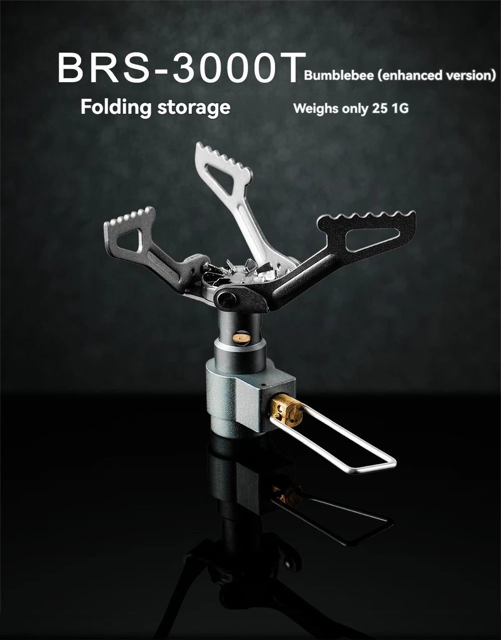 Ultra-Lightweight Titanium Mini Camping Gas Burner - 25g Portable Pocket Stove - Outdoor Hiking Folding Cooking Furnace