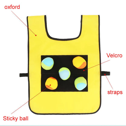 Sticky Ball Vest Set - Outdoor Sports Game for Kids | Parent-Child Interactive Exercise Toy | Safe Physical Activity Gift