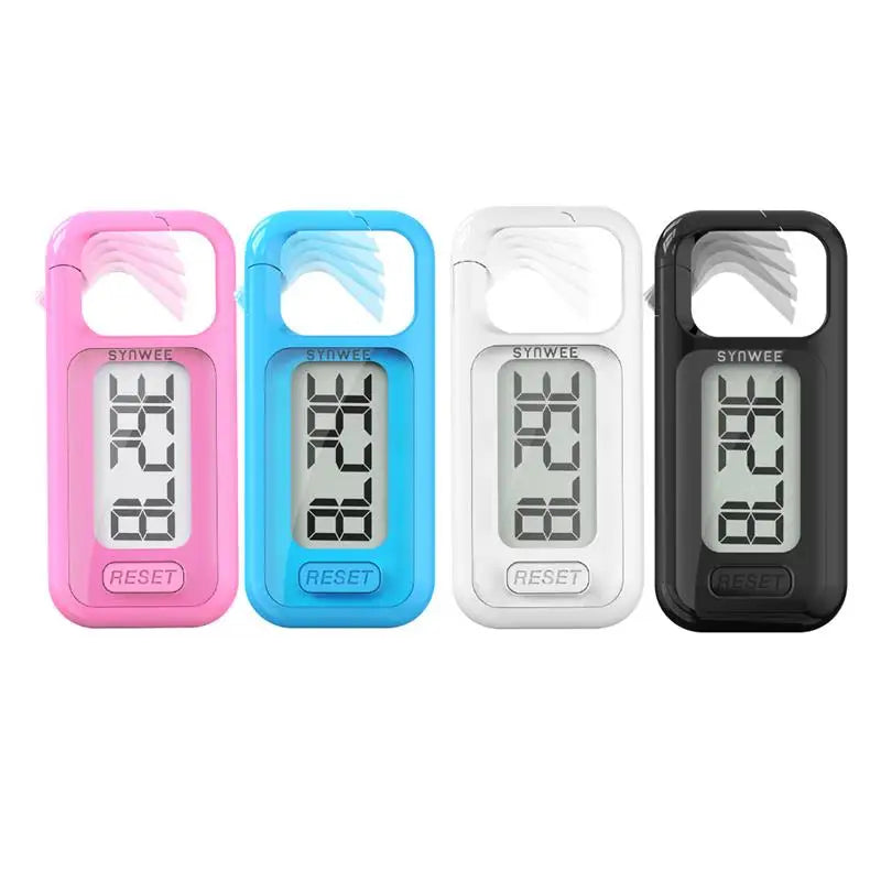Large Display 3D Pedometer - Accurate Step Counter with Clip & Lanyard for Men, Women & Kids