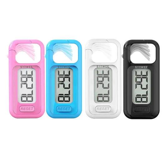 Large Display 3D Pedometer - Accurate Step Counter with Clip & Lanyard for Men, Women & Kids