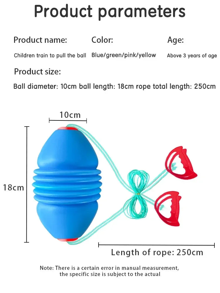 Elastic Speed Balls for Children - Outdoor Toys - Large Size - Interactive Pulling - Sensory Training - Sport Games - Gifts for Kids & Adults