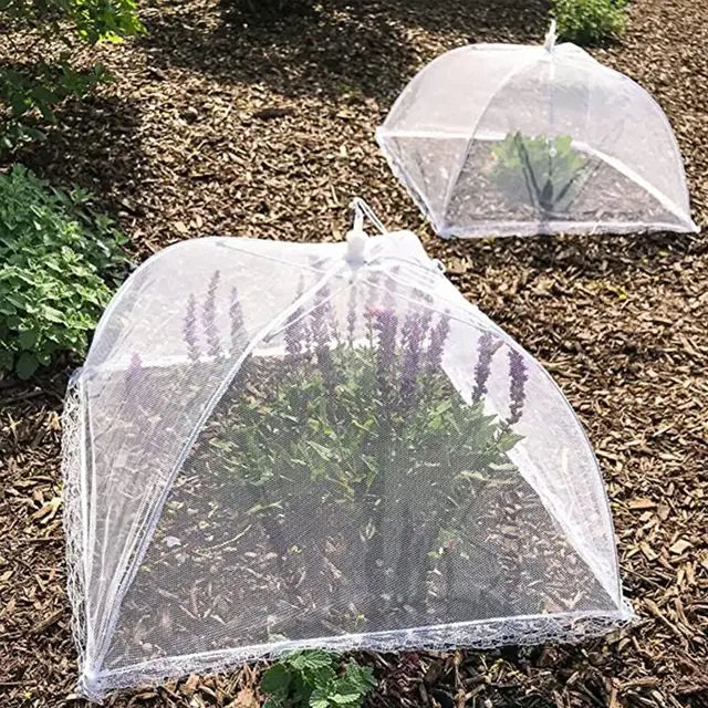 Pop-Up Mesh Food Cover - Collapsible Insect Protection Tent for Outdoor Dining