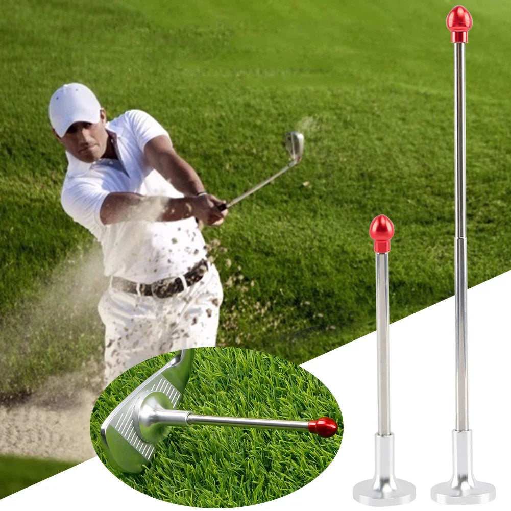 Golf Magnetic Alignment Tool - Adjustable Swing Trainer Rod for Shot Control & Clubface Alignment