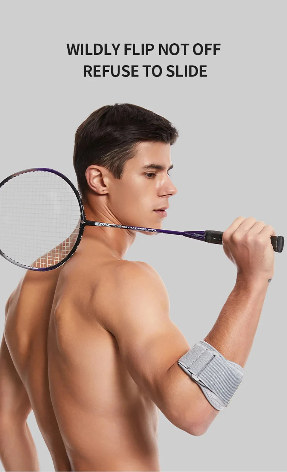 Tennis Elbow Brace - Compression Forearm Support Strap with Pad for Tendonitis and Golf Elbow Pain Relief