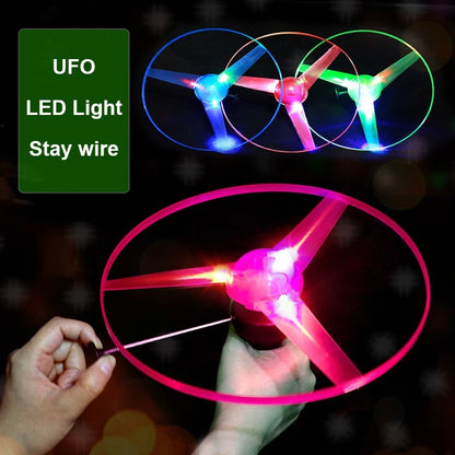 LED UFO Flying Saucer - Luminous Spinning Flyer | Interactive Parent-child Toy | Outdoor Game Fun