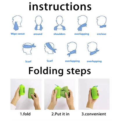 Quick-Dry Microfiber Sports Towel - Super Absorbent & Lightweight for Gym, Swimming, Yoga, Beach & Camping