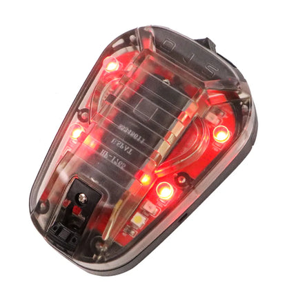 Tactical Helmet Light - Multi-Function IR Strobe Signal Lamp with Velcro Mount