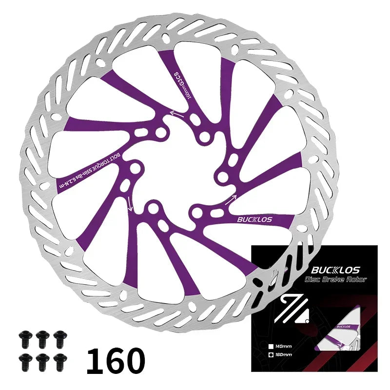 Ultralight Hydraulic Disc Brake Rotor 160/180/203mm - Mountain & Road Bike Compatible with Free Mounting Bolts