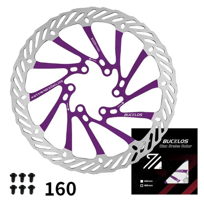 Ultralight Hydraulic Disc Brake Rotor 160/180/203mm - Mountain & Road Bike Compatible with Free Mounting Bolts