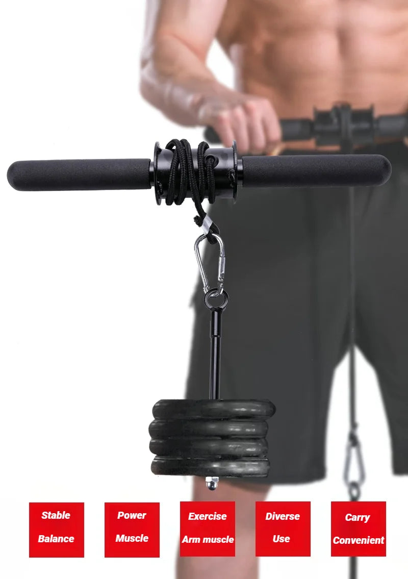 Wrist & Forearm Strength Trainer - Heavy-Duty Roller Exerciser with Foam Grip for Arm Muscle Building