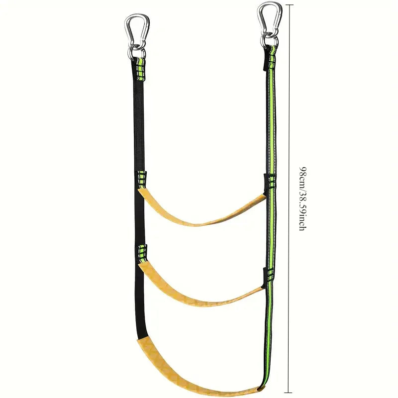 Portable Nylon Boat Rope Ladder - 3/4/5 Step Auxiliary Boarding Ladder for Marine & Water Sports