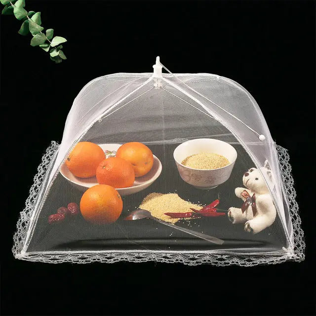 Pop-Up Mesh Food Cover - Collapsible Insect Protection Tent for Outdoor Dining