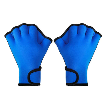 Swimming Training Hand Paddles & Webbed Gloves - Water Sport Fins Flippers for Adults & Children