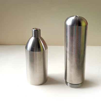 33g Refillable CO2 Cartridge - Multi-Purpose Gas Cylinder for Athletic Equipment & Emergency Gear