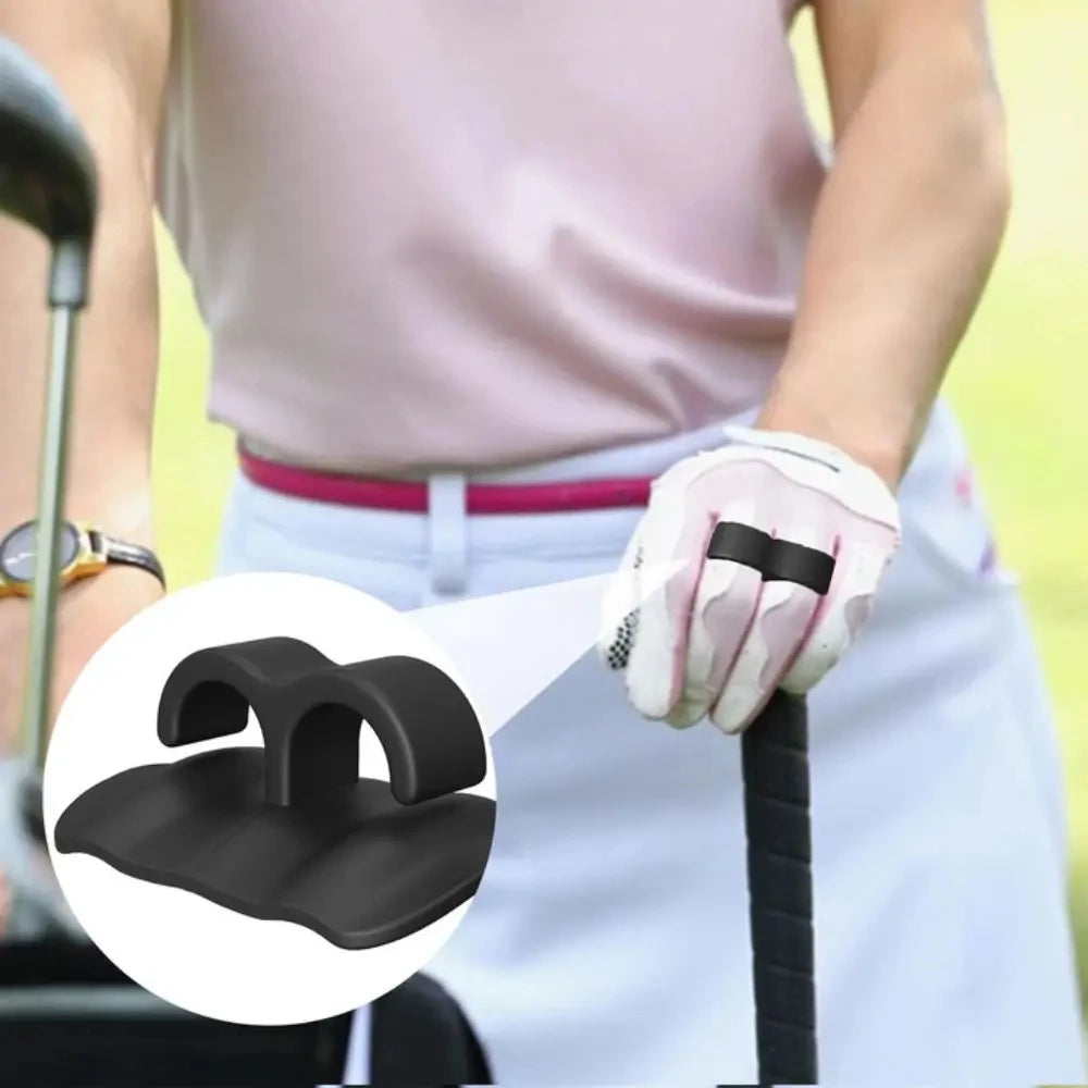 Golf Grip Trainer - 2 Pack T-Shape Non-Slip Swing Pad for Ball Control & Posture Correction