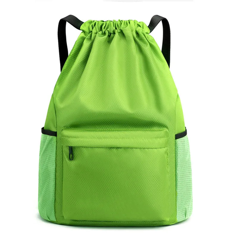 Large Capacity Drawstring Backpack - Sports String Bag for Gym, Swim & Beach - Women & Men