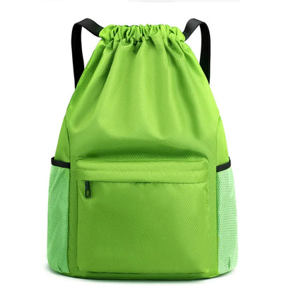 Large Capacity Drawstring Backpack - Sports String Bag for Gym, Swim & Beach - Women & Men