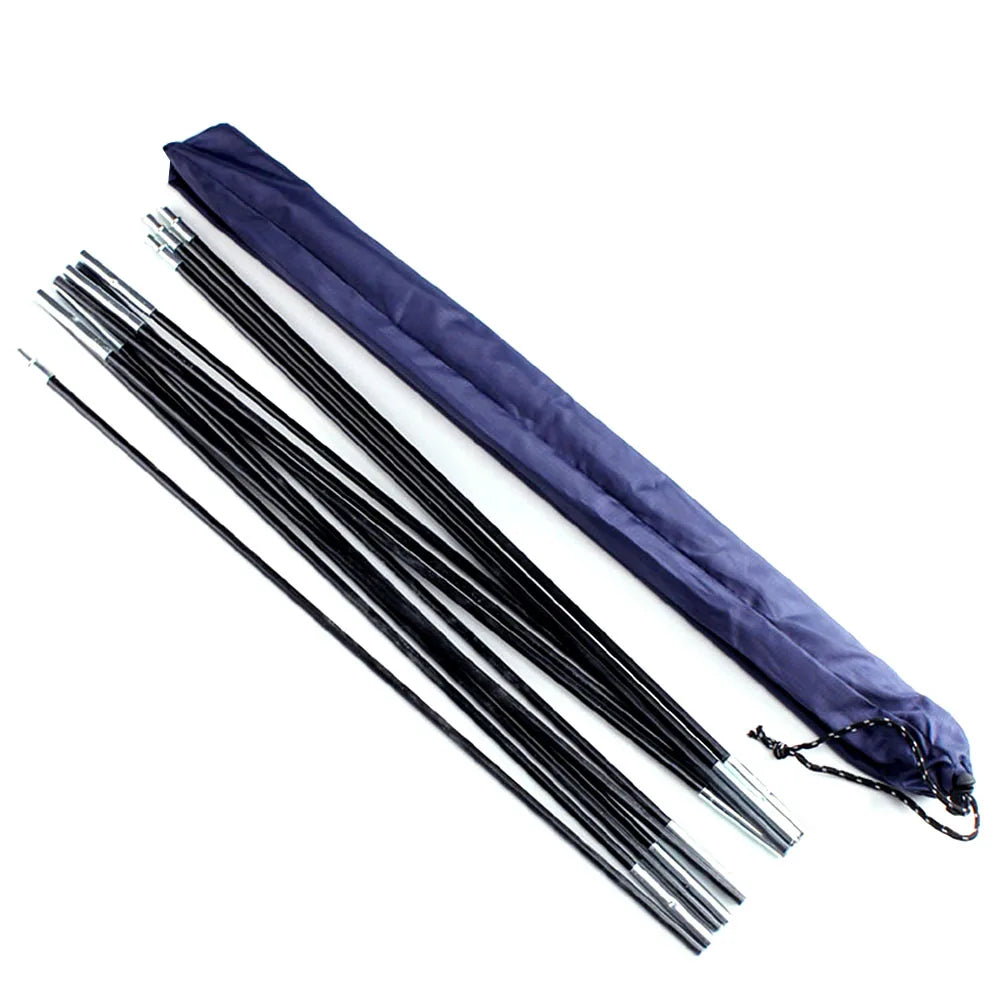 Glass Fiber Tent Arc Poles Replacement - 12-Piece Set (1 Pair) for Camping Tents (3.26m/3.4m/3.9m Options)