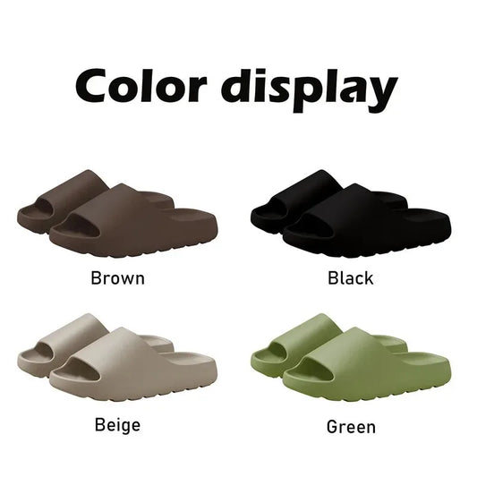 EVA Cloud Slides - Thick Sole Beach Sandals for Men & Women | Soft Bottom Summer Slippers