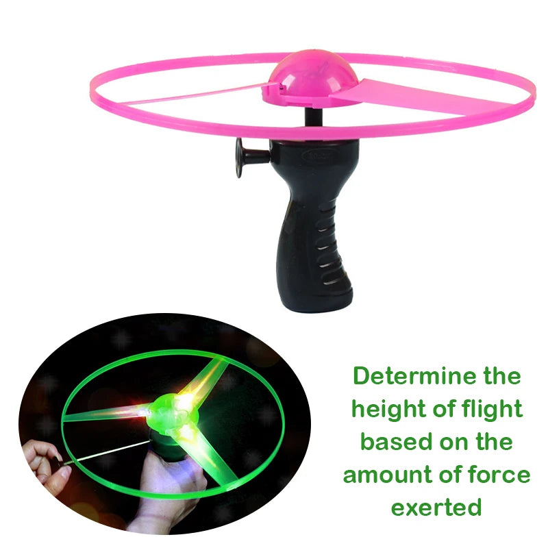 LED UFO Flying Saucer - Luminous Spinning Flyer | Interactive Parent-child Toy | Outdoor Game Fun