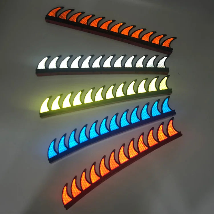 Reflective Rubber Helmet Mohawk Spikes - 5 Colors for Dirt Bike, Motocross & Motorcycle Helmets
