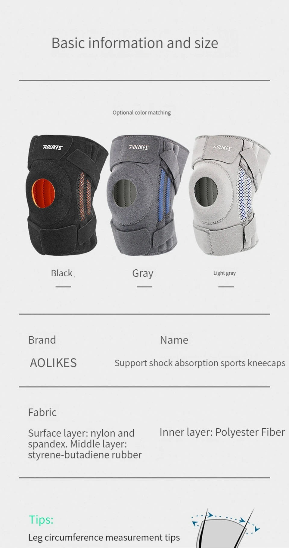Adjustable Elastic Knee Support Brace - Patella Protection for Basketball, Soccer, Running, Cycling & Fitness (1 Piece)