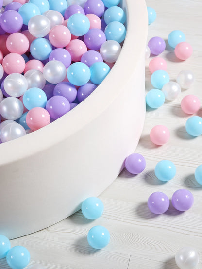 Eco-Friendly Ball Pit Balls - BPA-Free Non-Toxic Soft Plastic Ocean Balls 5.5cm (100pcs with Mesh Bag)