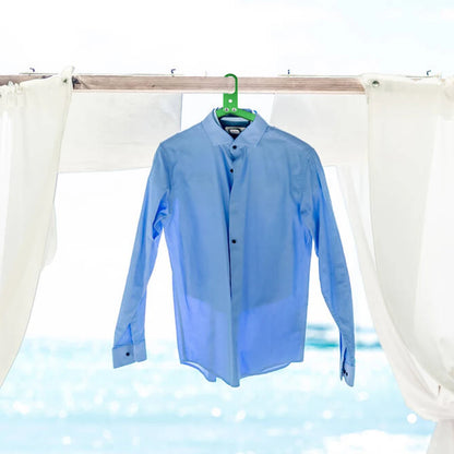 Portable Aluminum Alloy Folding Hanger - Space-Saving Coat Drying Rack for Camping and Travel