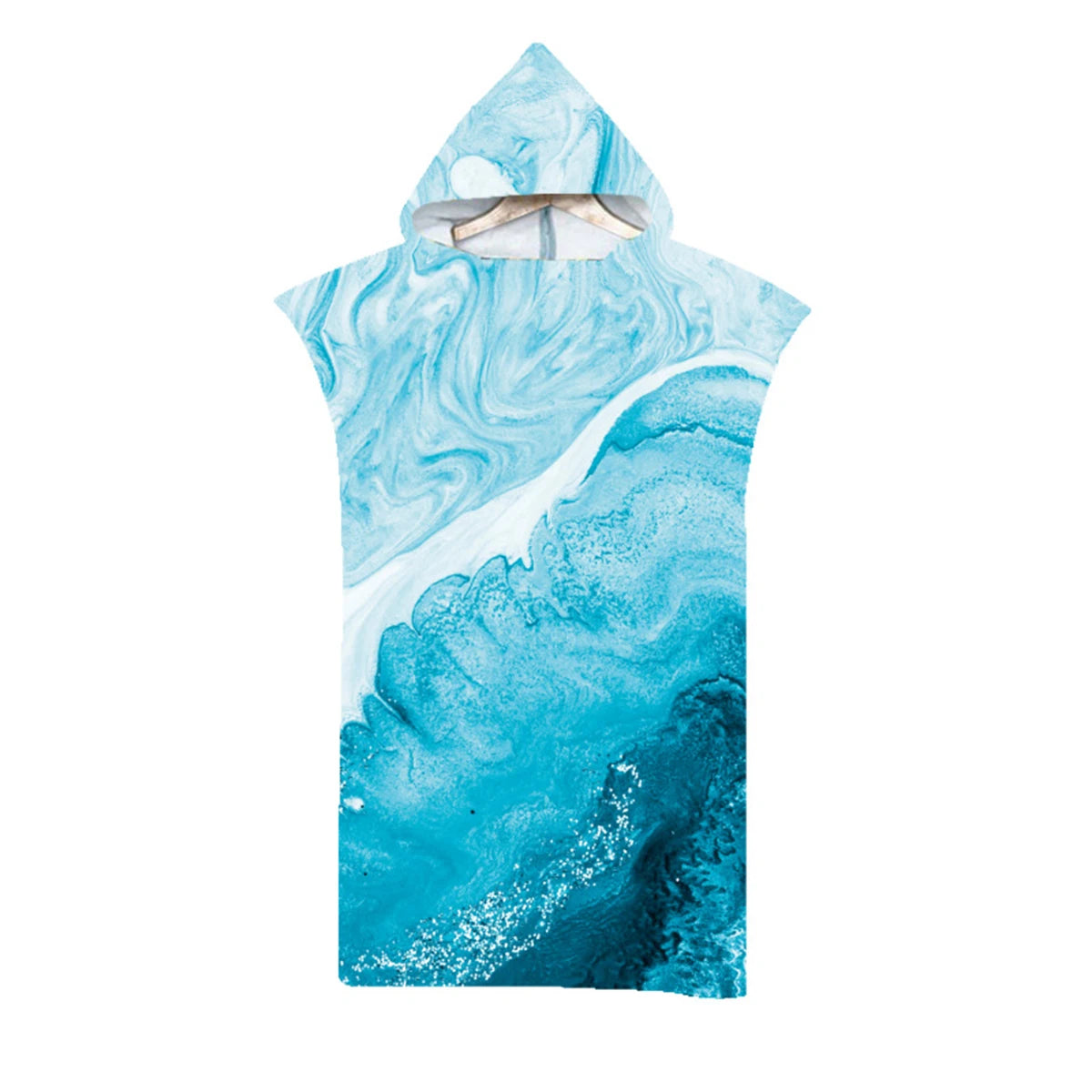 Quick-Dry Microfiber Hooded Towel Poncho - Beach & Water Sports Changing Robe