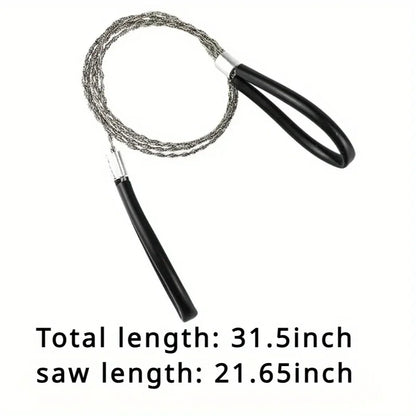 Portable Stainless Steel Wire Saw for Outdoor Camping & Hiking