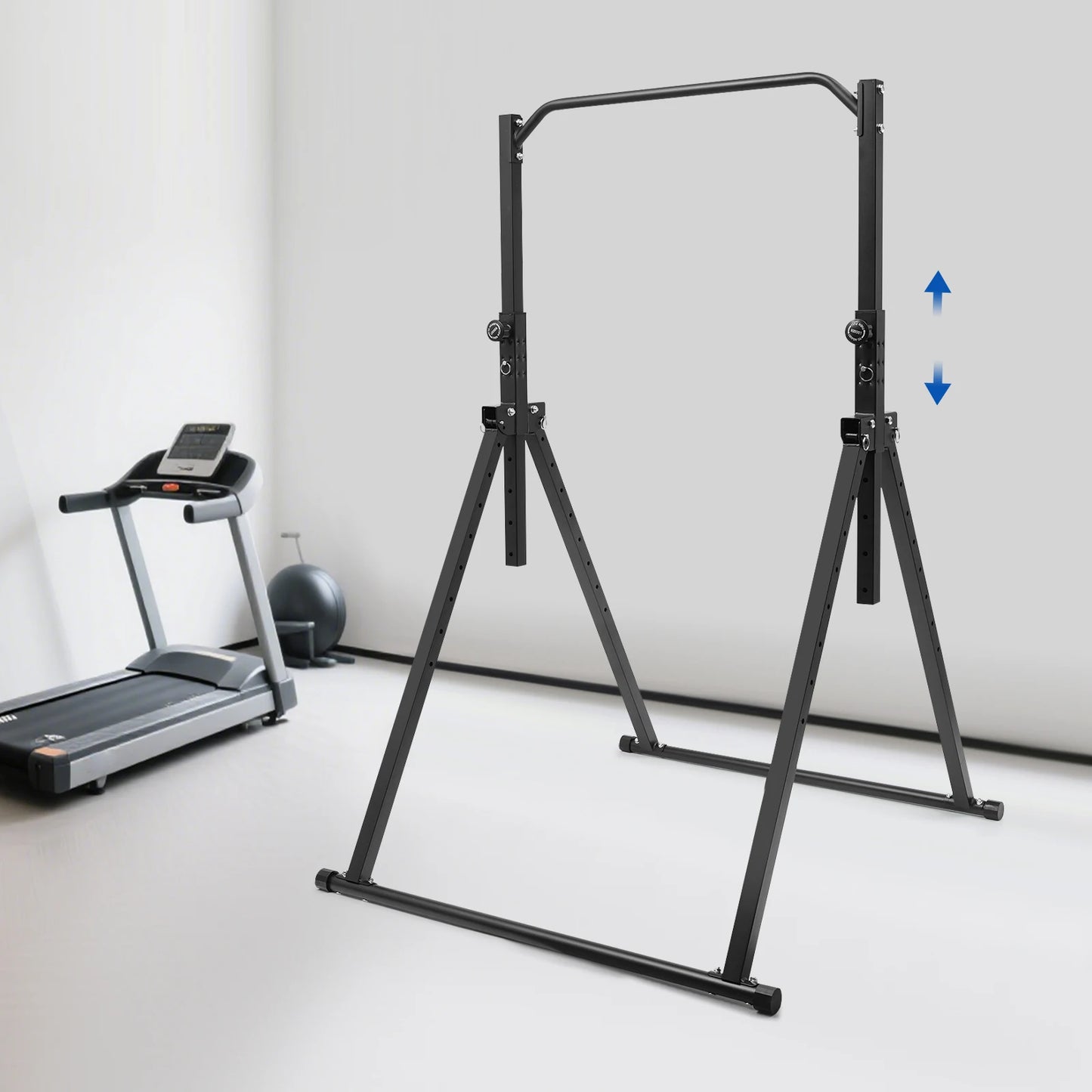 Adjustable Height Pull-Up Bar - Triangular Gymnastics Practice Station for Home Gym Strength Training