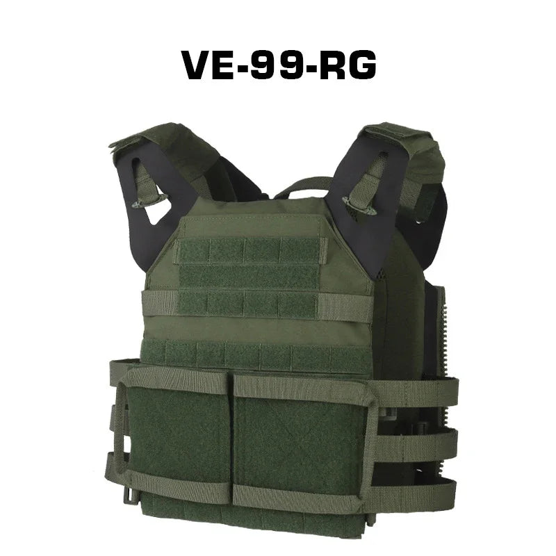 Tactical Sport Vest 2.0 - Breathable Adjustable Quick Release Nylon Carrier for Airsoft, Paintball & Outdoor Training