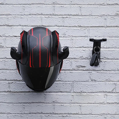 Multipurpose Wall Mount Hooks - Motorcycle Helmet Rack Hanger for Home Kitchen Cabinet Luggage Jacket