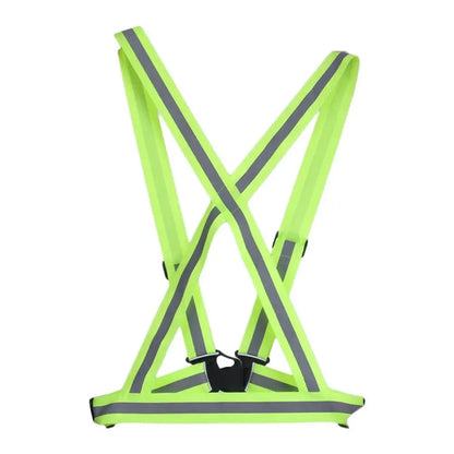 Adjustable Reflective Safety Vest - High-Visibility Elastic Straps for Night Running, Cycling & Outdoor Activities - Adults & Children
