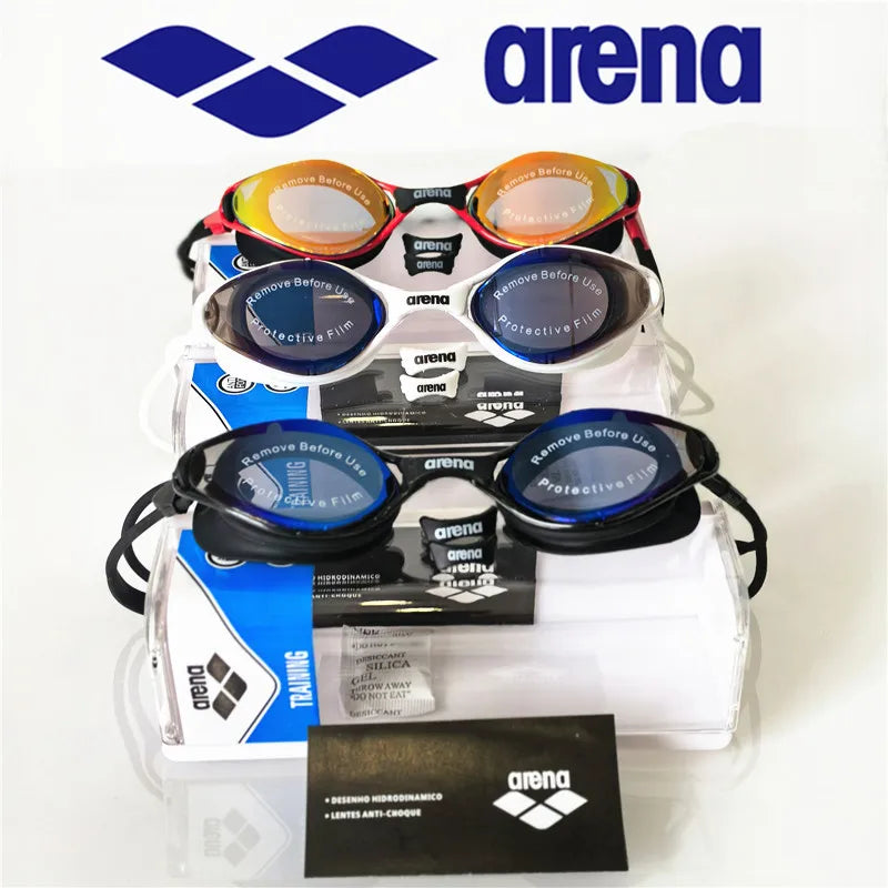 Professional Swimming Goggles with Silicone Cap - Waterproof Anti-Fog HD Vision