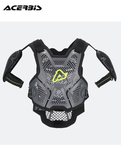 CE Certified Motorcycle Chest Protector - Lightweight Off-Road Racing Armor with Removable Shoulder Guards