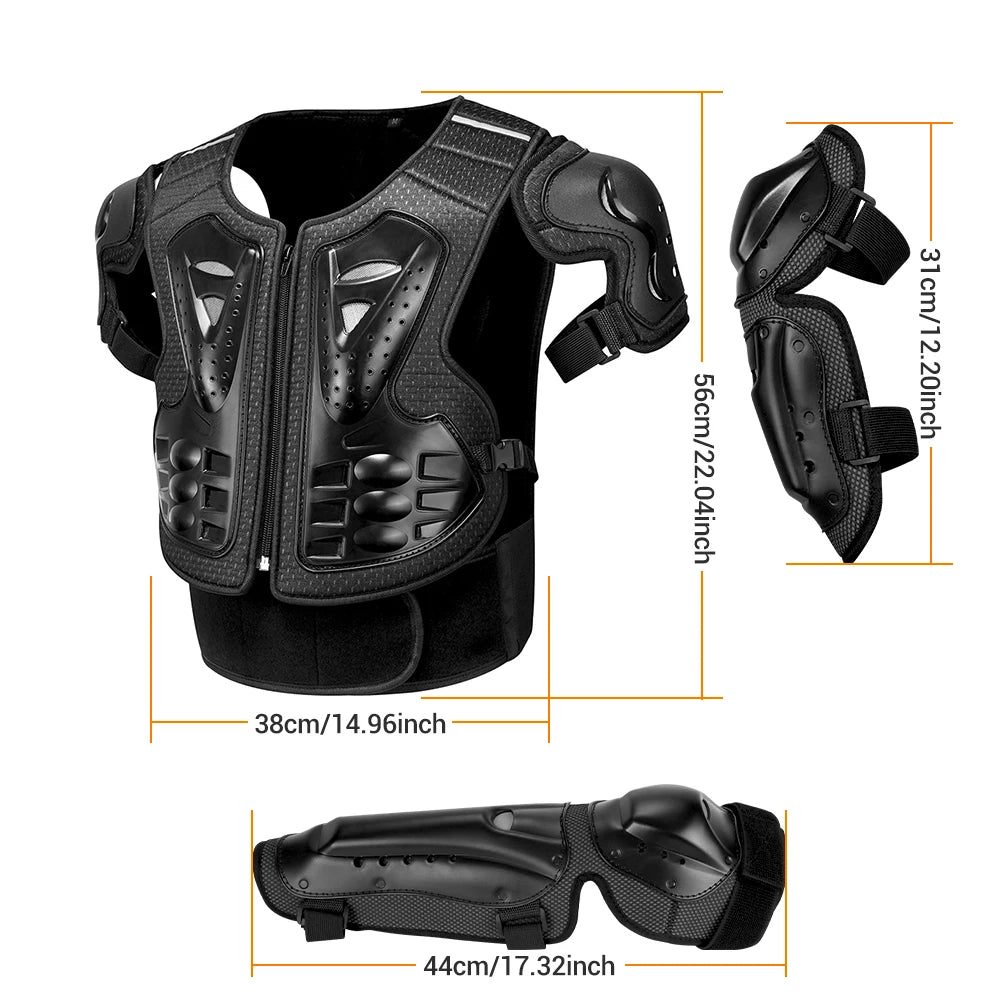 Men's Full Body Motorcycle Armor Jacket - Motocross Enduro Protective Equipment
