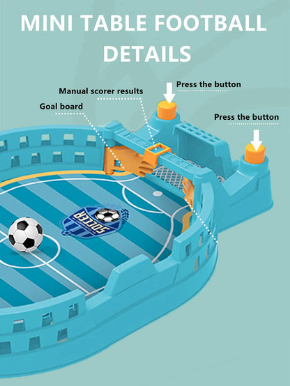 Mini Tabletop Soccer Game - Interactive Desktop Football Competition for Family & Friends