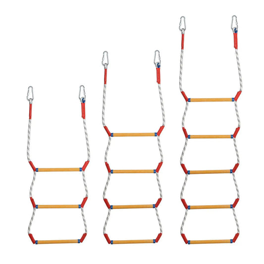 Heavy Duty Marine Rope Ladder - Resin Step Boat Ladder for Kayak, Inflatable Boat, Yacht & Water Sports