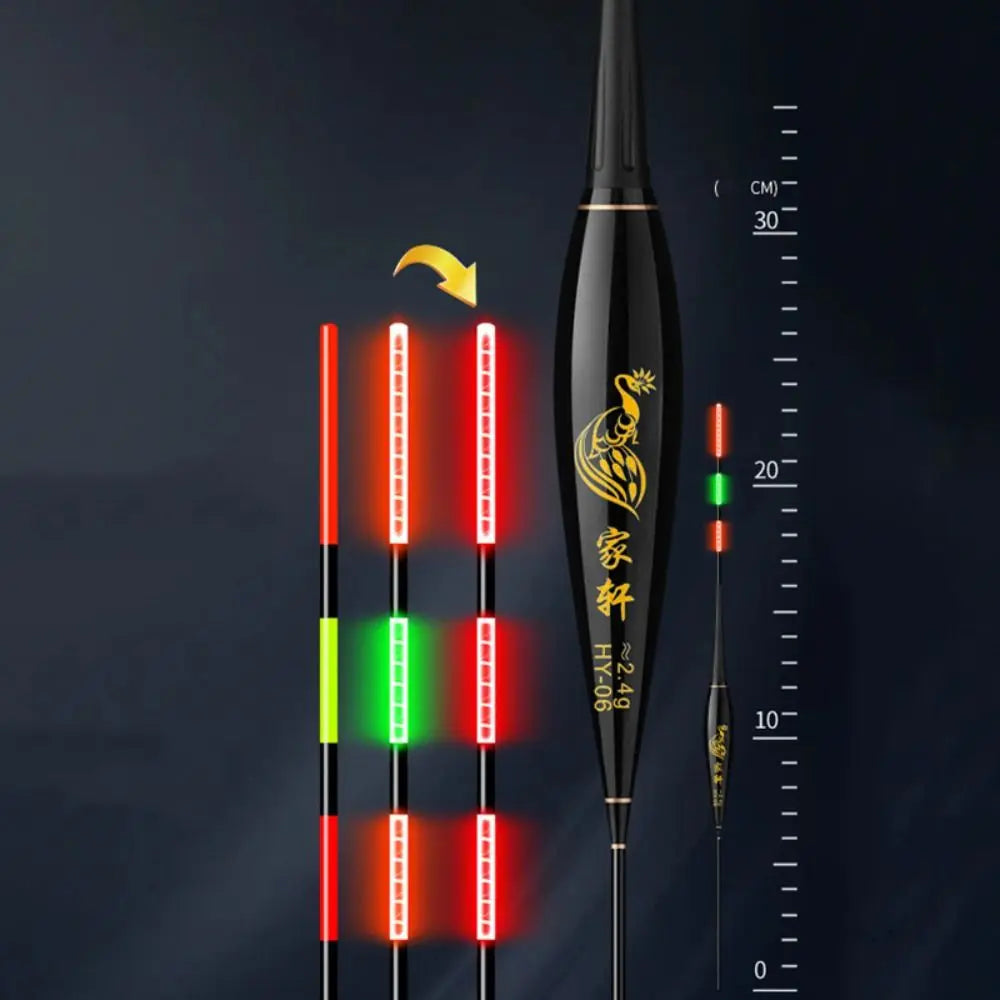LED Fishing Float with Gravity Sensor - Night Fishing Strobe Light with Long Tail and High Sensitivity Buoy