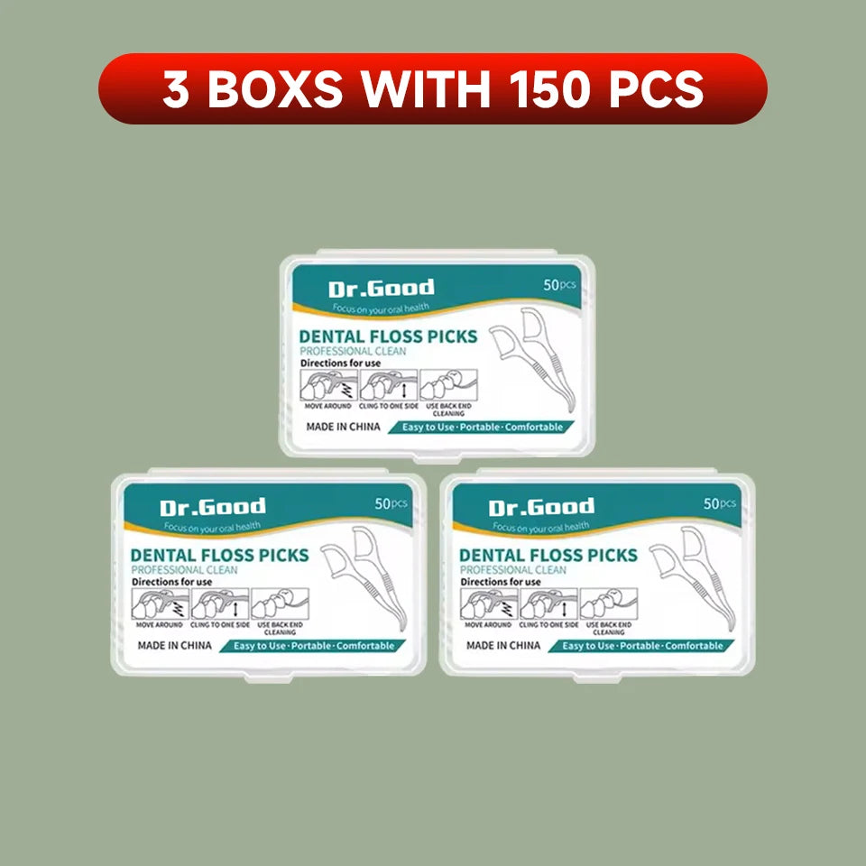 Dental Floss Picks - Oral Care Tools (50/150/300/600/1000 PCS Options)