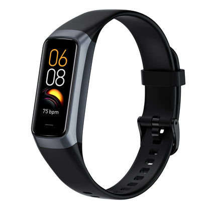 AMOLED Fitness Smartwatch - 1.1" Display with Heart Rate, Blood Pressure & Temperature Monitor, 3ATM Waterproof (25 Sport Modes)