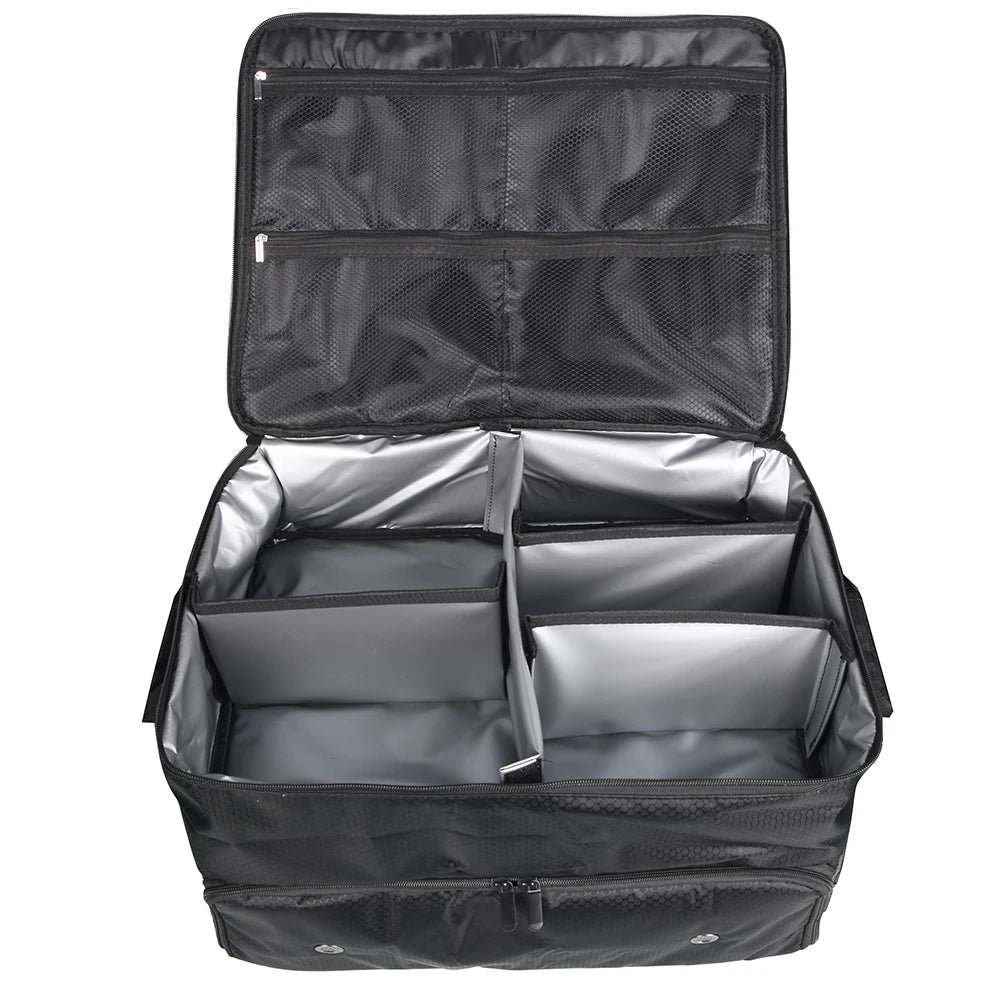 Waterproof Golf Trunk Organizer - Large Storage Box for Golf Shoes, Balls, Tees, Clothes, Gloves & Accessories
