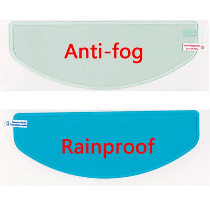Clear Nano Film Helmet Sticker – Anti-Rain & Anti-Fog Protection for Motorbike Riders, Easy Application for Enhanced Visibility