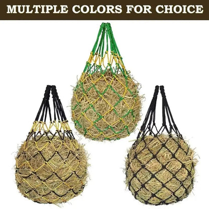 Premium Slow-Feed Horse Hay Net Bag Set (2 Pcs) – 40" Large Capacity Hanging Feeder