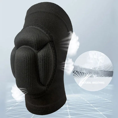 Professional Sports Knee Pads - Thickened Elastic Protection for Basketball, Volleyball & Fitness (1 Pair)
