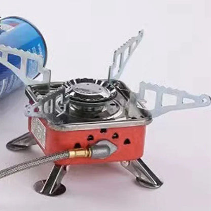 Compact Portable Gas Stove - Foldable Camping Burner - Windproof Outdoor Stove for Backpacking, Hiking, Picnic & BBQ